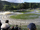 Jet boat making the turn