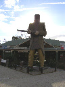 Ned Kelly effigy in his hometown